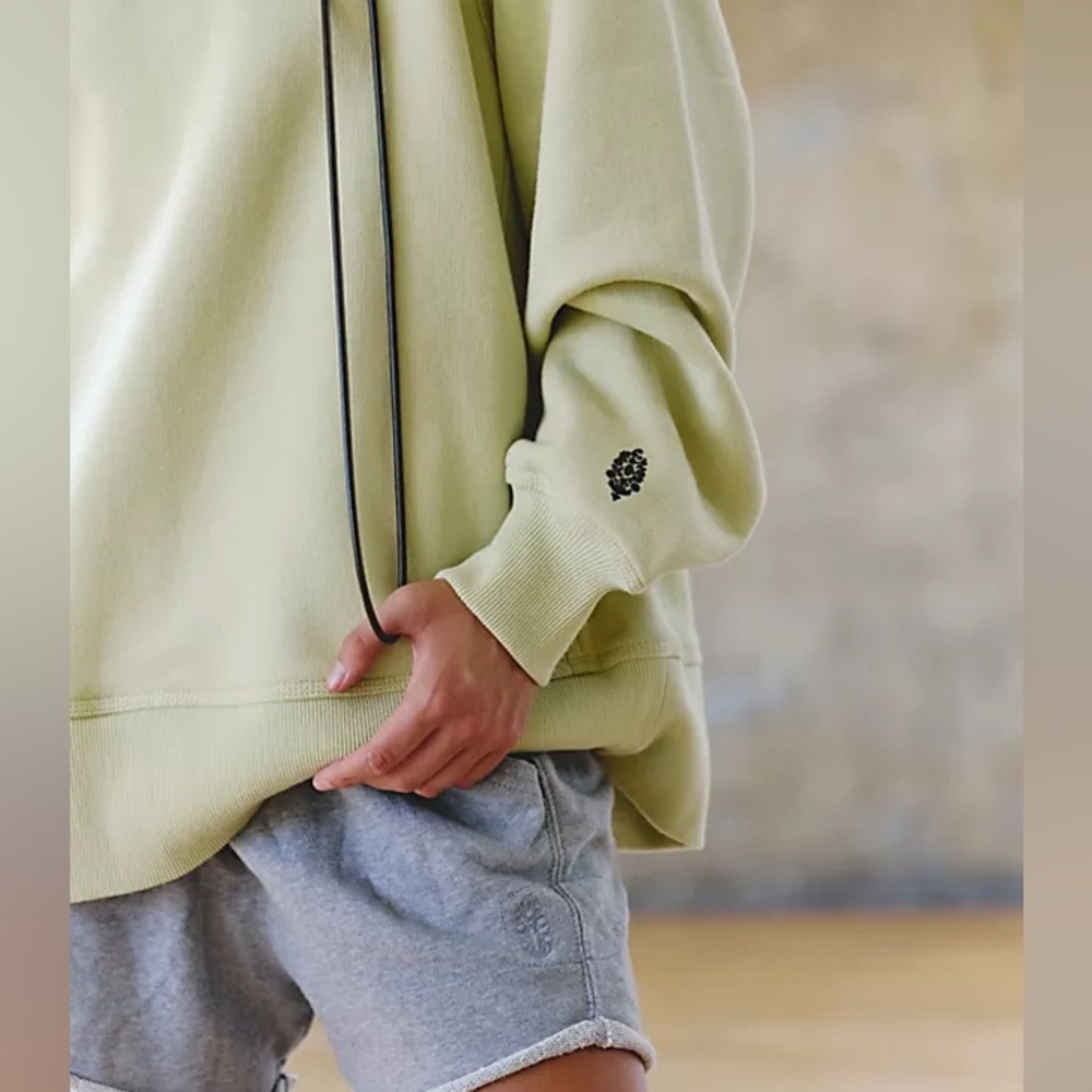 FP MOVEMENT A Cut Above Crew Sweatshirt Moss Green - Picture 3 of 4